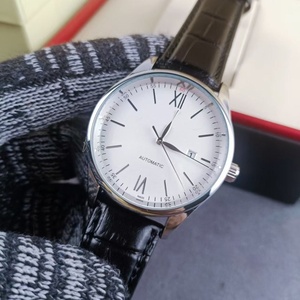 Montre mécanique automatique pour homme, design minimaliste OEM ODM, trois aiguilles, bracelet en cuir, montre classique pour affaires - Product Image 1