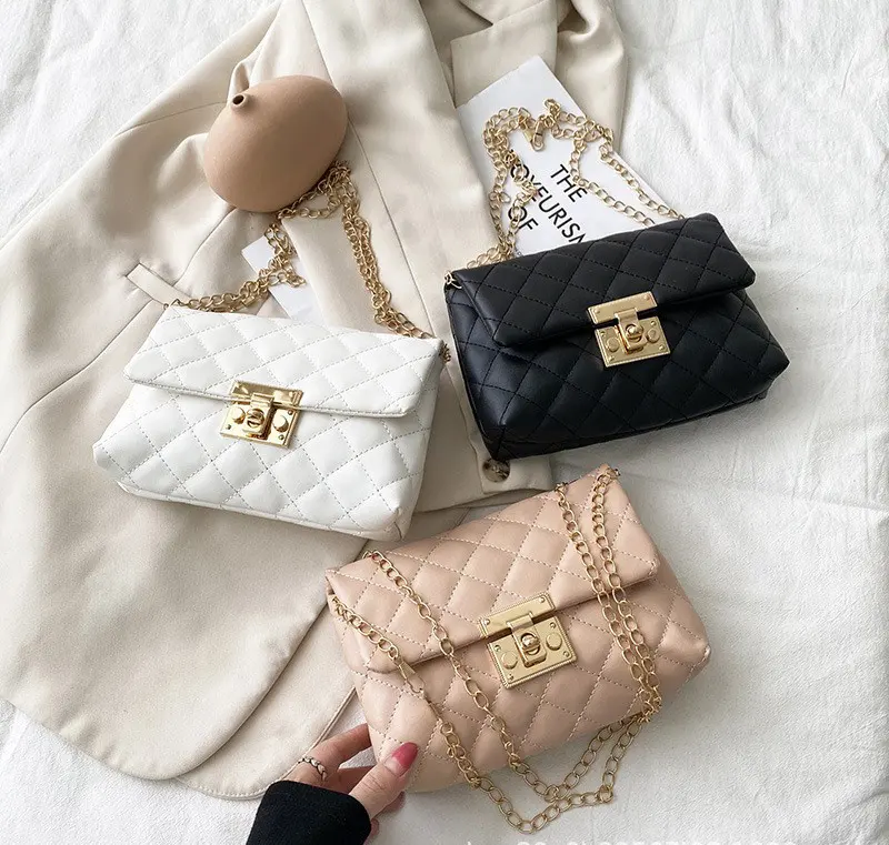 Wholesale Cheap Ladies Designer Bags Chain One Shoulder Fashion Bags For Ladies Girls Soft Leather Shoulder Bag Handbag