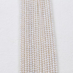 Perlas Sueltas de Agua Dulce Naturales al por Mayor, 3-3.5mm, Coloridas, Hechas a Mano, Perlas Blancas Semiterminadas - Product Image 2