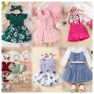 Lotes de Ropa Infantil al por Mayor, Artículos Nuevos a Granel, <span class=keywords><strong>Vestidos</strong></span> de Verano para Niñas, Entrega Aleatoria - Product Image 2