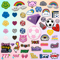 Usine personnalisé coloré Sport mignon bricolage accessoires PVC breloques Cheer imprimé léopard Bling tigre rose filles chaussures breloques en vrac