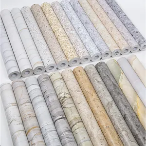 Jinyi Marble Grain Pattern Look PVC Vinyl Plastic Peel And Stick Self Adhesive Wall Sheet Sticker Wallpaper