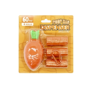 Bolsas de plástico ecológicas para caca, herramienta portátil de pala de zanahoria con recolector de bolsas de basura para recoger heces para mascotas - Product Image 5