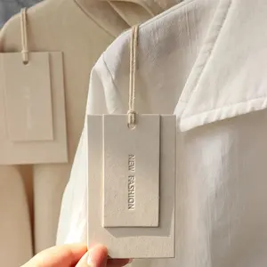 Custom Garment Swing Tag Logo Clothing Brand Hang Paper Tag Price Label
