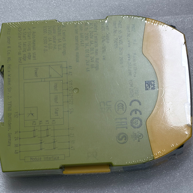 750105 Safety Relay PNOZ S5 24VDC 2NO 2NO Industrial Safety Relay Module 750105