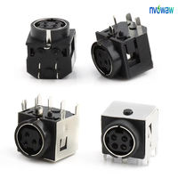 Conector Circular Mini Din Hembra MDC, Conector Din Redondo de 3/4/5/7/8/9 Pines para Montaje en PCB