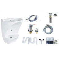 Robinet à trou unique pour évier d'ablution tout-en-un, spécialement conçu pour les rituels musulmans Wudu, salle de bain avec égouttoir urinoir