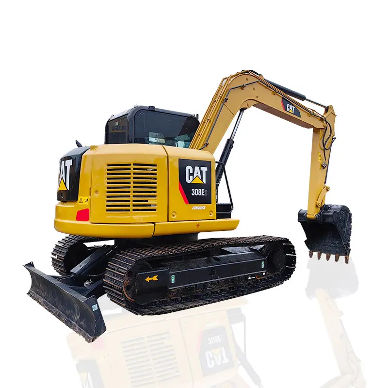 Piccolo gatto usato 308E 308 e2 8 ton idraulico escavatore bruco di seconda mano gatto 308 macchine edili Cat308 Cat308E scavatrice