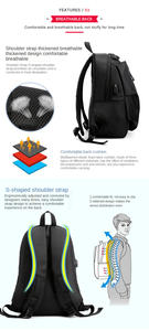 Sac à dos d'affaires pour homme personnalisé, résistant aux chocs et à l'eau, avec port de chargement USB - Product Image 6