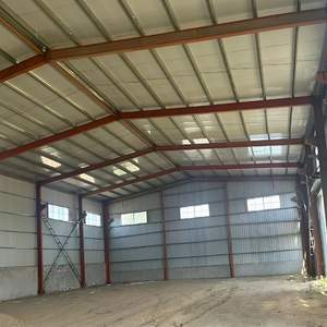 Structure en acier Q355 <span class=keywords><strong>de</strong></span> calibre lourd pour bâtiments, services <span class=keywords><strong>de</strong></span> découpe et <span class=keywords><strong>de</strong></span> pliage, entrepôt préfabriqué, atelier - Product Image 2