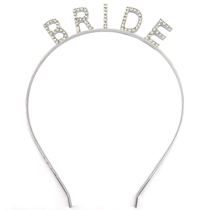 Accessori per capelli da sposa con lettera in argento stile caldo - Product Image 1