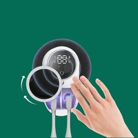 X122 Smart UV désinfectant brosse à dents désinfectant couvercle activé par les vagues ouverture et fermeture automatiques deux fentes pour les couples