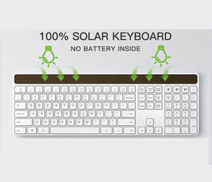 Solar Office Aluminium Imac <b>Keyboard</b> Mac Toetsenbord <b>Bluetooth</b> Wireless <b>Keyboard</b> for Microsoft Computer - Product Image 3