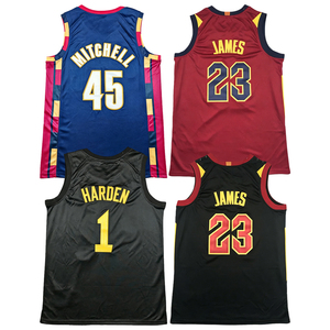 <span class=keywords><strong>Maillot</strong></span> de basket James Harden 45 <span class=keywords><strong>Donovan</strong></span> <span class=keywords><strong>Mitchell</strong></span> 23 James, brodé, pour homme, tailles S-2XL - Product Image 1