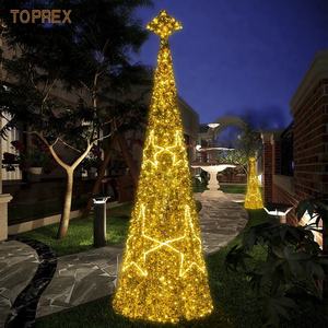 Nouvel An Centre Commercial Personnalisable Led Motif Lumière Étoile À Cinq Branches Décoré Chaud Éclairé Géant Cône Led Arbres De Noël - Product Image 1