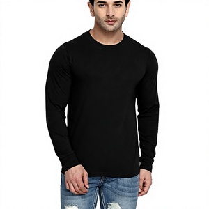 Camiseta Personalizada de Manga Larga con Cuello Redondo para Hombre, 100% Algodón, Tejido Twill, Corte Regular, Estilo Casual Elegante, Secado Rápido, Transpirable - Product Image 5