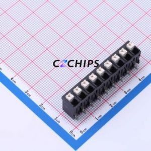 JL212V-SMT-50009BP1 Spring Terminal Block SMD,P=5mm Connector ( Construction: 1x9P )( Pitch: 5mm )( Color: Black ) - Product Image 1
