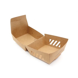 <span class=keywords><strong>Emballage</strong></span> de hamburger en <span class=keywords><strong>carton</strong></span> jetable de qualité <span class=keywords><strong>alimentaire</strong></span> personnalisé, boîte à hamburger en papier kraft, <span class=keywords><strong>emballage</strong></span> écologique - Product Image 6