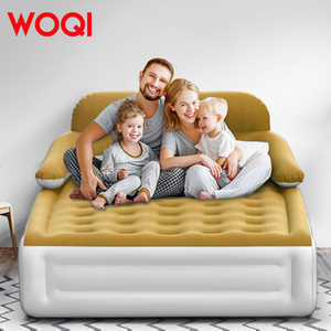 Woqi Deluxe Mid Rise Airbed Kit Không Độc Hại Ấm Cúng Trọng Lượng Nhẹ Gối Nghỉ ngơi Giường Bơm Hơi Với Được Xây Dựng Trong Bơm - Product Image 2