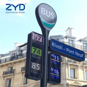 Letrero <span class=keywords><strong>de</strong></span> Monumento Tradicional <span class=keywords><strong>de</strong></span> Piedra y Metal para Campus Escolares y Hospitalarios con Integración <span class=keywords><strong>de</strong></span> Parada <span class=keywords><strong>de</strong></span> Autobús - Product Image 1