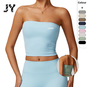 JY Wholesale Fitness Bra High Impacted Breast Lifting Push up <strong>Boob</strong> <strong>Tube</strong> Tops Sports Training Strapless Crop Tops for Women - Product Image 1