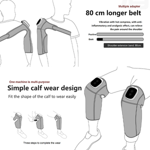 Ceinture de soutien d'épaule électrique multifonctionnelle, masseur de genou, soulagement de la douleur, enveloppe d'épaule avec chauffage - Product Image 3