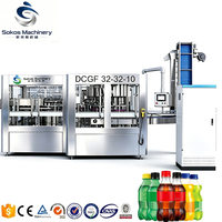 Chaîne de production complète de remplissage de boissons gazeuses Sokos – Machine de remplissage de sodas et de boissons gazeuses – Usine de production de boissons non alcoolisées