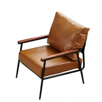 Chaise Tigre en Cuir Véritable Minimaliste Moderne Luxe Léger pour Salon Chambre Bureau Loisirs Meubles de Maison
