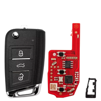 Xhorse 2nd Generation XKMQB5EN English Version Vehicle Keys with 3 Buttons Wire Remote Key in MQB Style