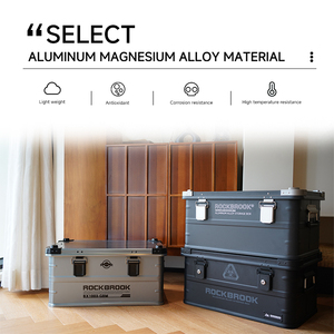 C16 50L for Rockbrook Large Storage Containers Metal Aluminium Bus Box for Garage Kitchen &amp; Camping Storage for Bus Camping <strong>Stor</strong> - Product Image 4