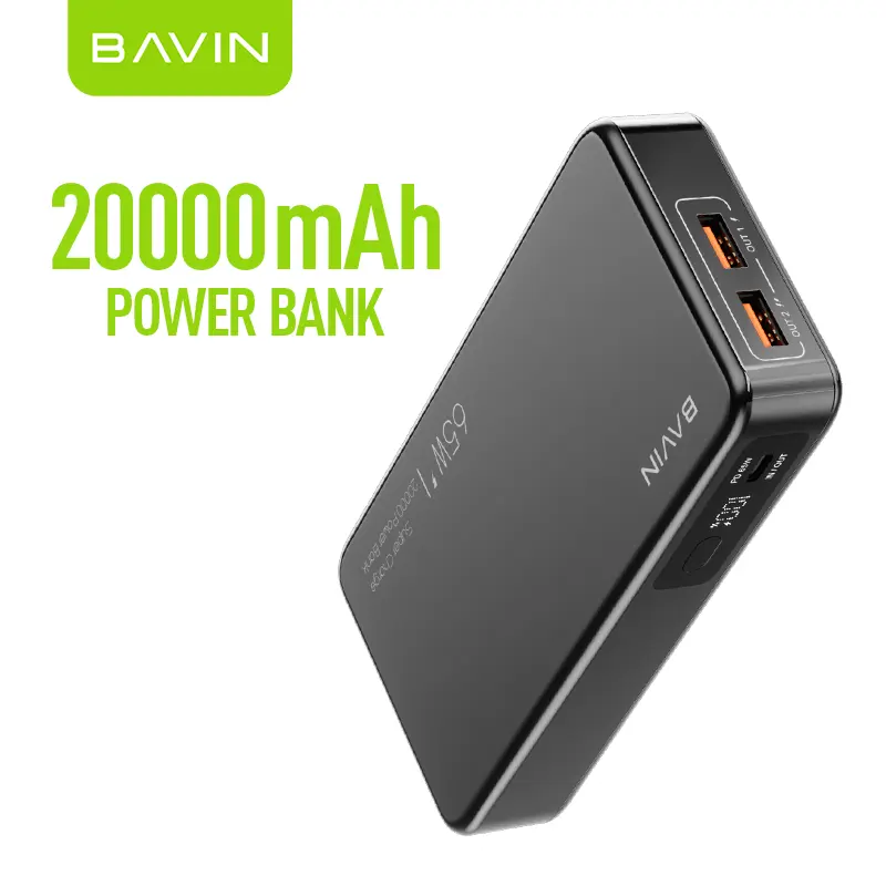 BAVIN PC036 High Quality Super Charging Portable Outdoor Travel 20000MAH Cell Mobile Phone Power Bank