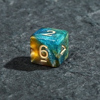 Dés magiques D&D (Dungeons & Dragons) D6, accessoires pour cartes, 16 mm, numéros 1-6, édition ciel étoilé, multicolores