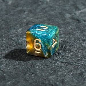 D6 <span class=keywords><strong>Dungeons</strong></span> & <span class=keywords><strong>Dragons</strong></span> (D&D) Cubo de Dados Mágicos, Accesorios para Cartas, Dados de 16 mm con Números del 1 al 6, Edición Cielo Estrellado, Multicolor - Product Image 2