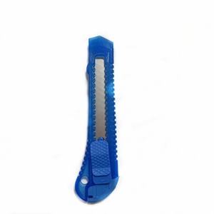 Wholesale Promotional Factory Supplies Stationery Knife <b>Plastic</b> Handle <b>Sliding</b> Retractable Utility Knife - Product Image 5