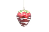 Bestverkochte handgemaakte gekleurde glazen artistieke kerstboomversieringen, fruitvormig, antiek, imitatie, retro, feestelijke gietwerk