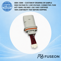 Kabel Pengisian Daya EV Arus Tinggi 500A, Kabel Harness Tegangan Tinggi 600V, Tembaga Berpelindung, Tahan Air, OEM