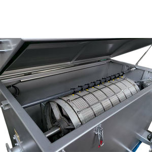 เครื่องกรองแบบดรัมหมุนภายนอกพร้อมมอเตอร์ PLC สำหรับบ่อเลี้ยงปลาคาร์ฟและบ่อเพาะเลี้ยงสัตว์น้ำ กำลังการผลิต 900 ลิตร/ชม. ขายดีจากโรงงาน - Product Image 2