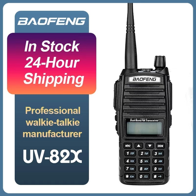 Hot Selling for UV-82X Dual Band Handheld Two Way Radio Dual PTT Keys Triple Band Reception 5W Power 10KM Range IP54 Water