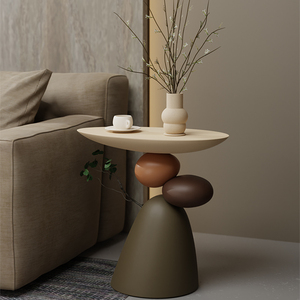 Tavolino da Tè <span class=keywords><strong>in</strong></span> Stile Wabi-Sabi, Moderno Tavolino Laterale di Alta Gamma per Soggiorno, Lussuoso Tavolino da Caffè - Product Image 2