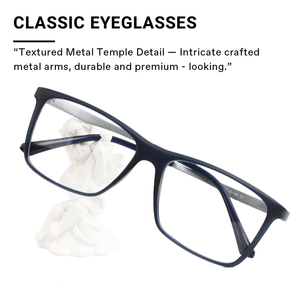 Cổ điển thời trang Trọng lượng nhẹ độc đáo đền hai màu sắc phù hợp với hình chữ nhật kim loại khung quang học - Product Image 6