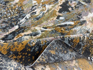 Dalles de tapis à poils longs écologiques en laine/soie faites à la main, multi-usages, antistatiques, abstraites, lavables, insonorisantes, pour la prière et la voiture - Product Image 2