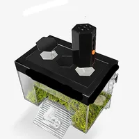 Plateforme de bain de soleil pour tortue, rampe antidérapante, île transparente en acrylique légère pour terrarium de reptiles, accessoire d'aquarium