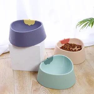 Pet bowl wholesale spot INS wind strawberry food utensils against spilling cat food bowl dog food bowl