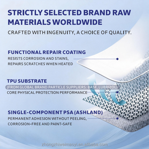 Film de protection de peinture de carrosserie de voiture transparent brillant auto-réparateur en TPU, résistant aux UV, anti-rayures, 8,5 mil, garantie 5 ans - Product Image 5