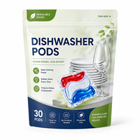 Gel Pencuci Piring Ramah Lingkungan Penghilang Noda Bebas Plastik Biodegradable Pembersih Pencuci Piring Grosir Label Pribadi