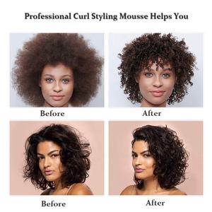 OEM/ODM Set de Envoltura de Secado Rápido de 200 ml para Cabello Rizado, Crema de <span class=keywords><strong>Mousse</strong></span> de Fijación Fuerte con Aceite de Coco para Controlar el Frizz y Peinar - Product Image 6