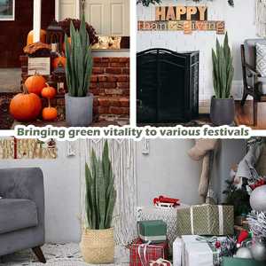 Plantas Artificiales Decorativas, Planta Artificial, Planta Serpiente Verde, <span class=keywords><strong>Sansevieria</strong></span> de Plástico - Product Image 5
