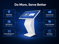 Pantalla Digital de Señalización con Logotipo Personalizado, Kiosco Publicitario Táctil para Interiores, OEM ODM Android Windows