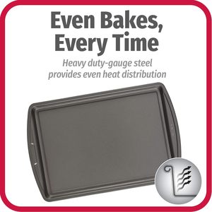 Set Loyang Panggang Baja Anti Lengket, Aman untuk Mesin Cuci Piring, Ukuran Standar untuk Roti dan Kue, Loyang untuk Oven - Product Image 2