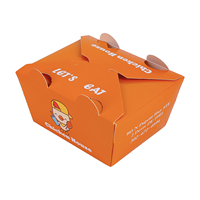 Boîtes de repas en papier de qualité alimentaire écologiques personnalisées avec des formes uniques pour les opérations quotidiennes de décrochage de camion de nourriture et de restauration de marché